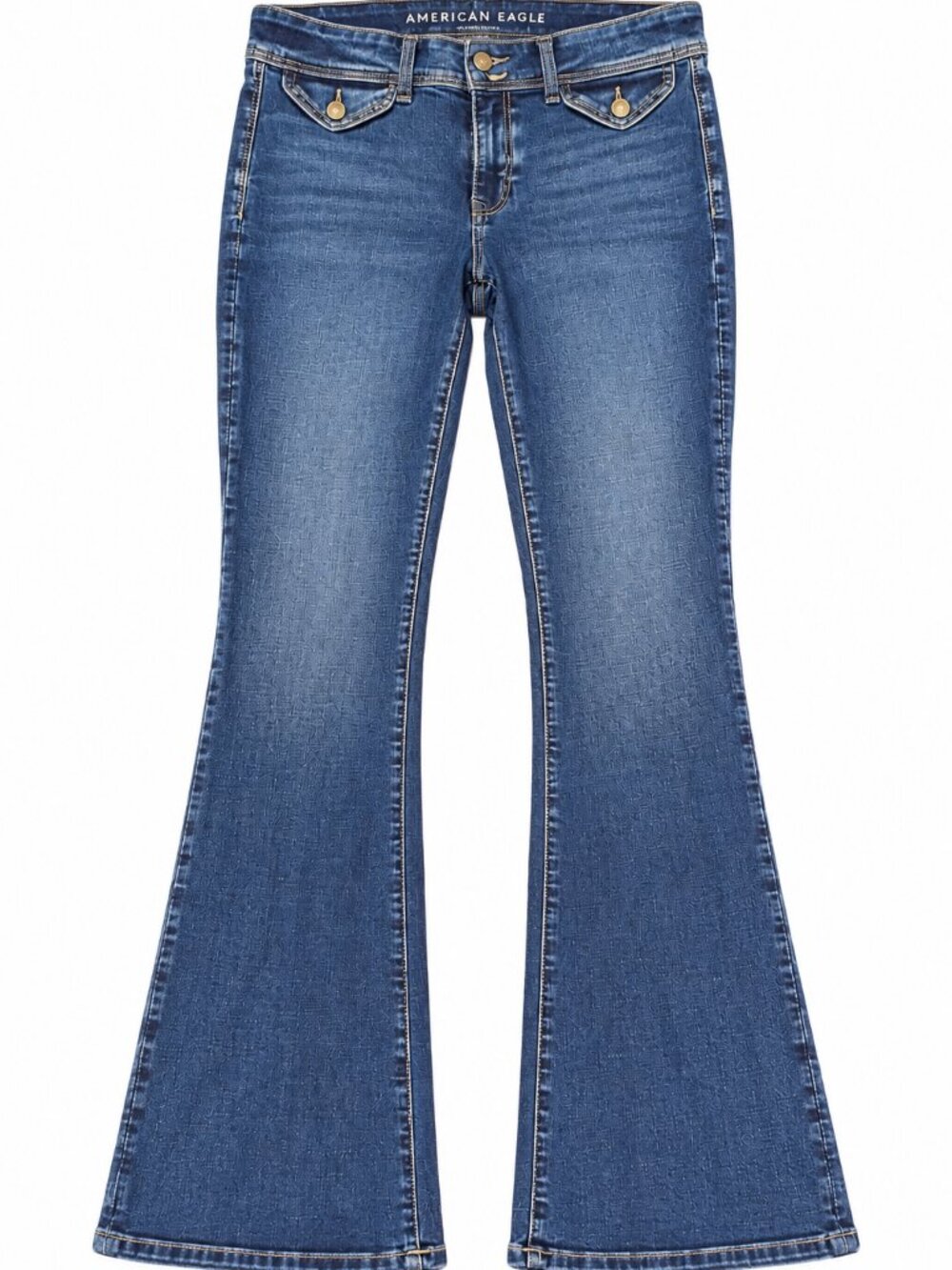 American Eagle Kick Boot Jeans Size 6 Regular Dark Wash Next Level Stretch